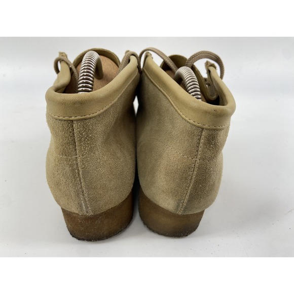 Vintage Clarks Wallabees Men 7.5 Suede Crepe Sole Sand 36405 Chukka Hip Hop 2004 - Picture 5 of 10